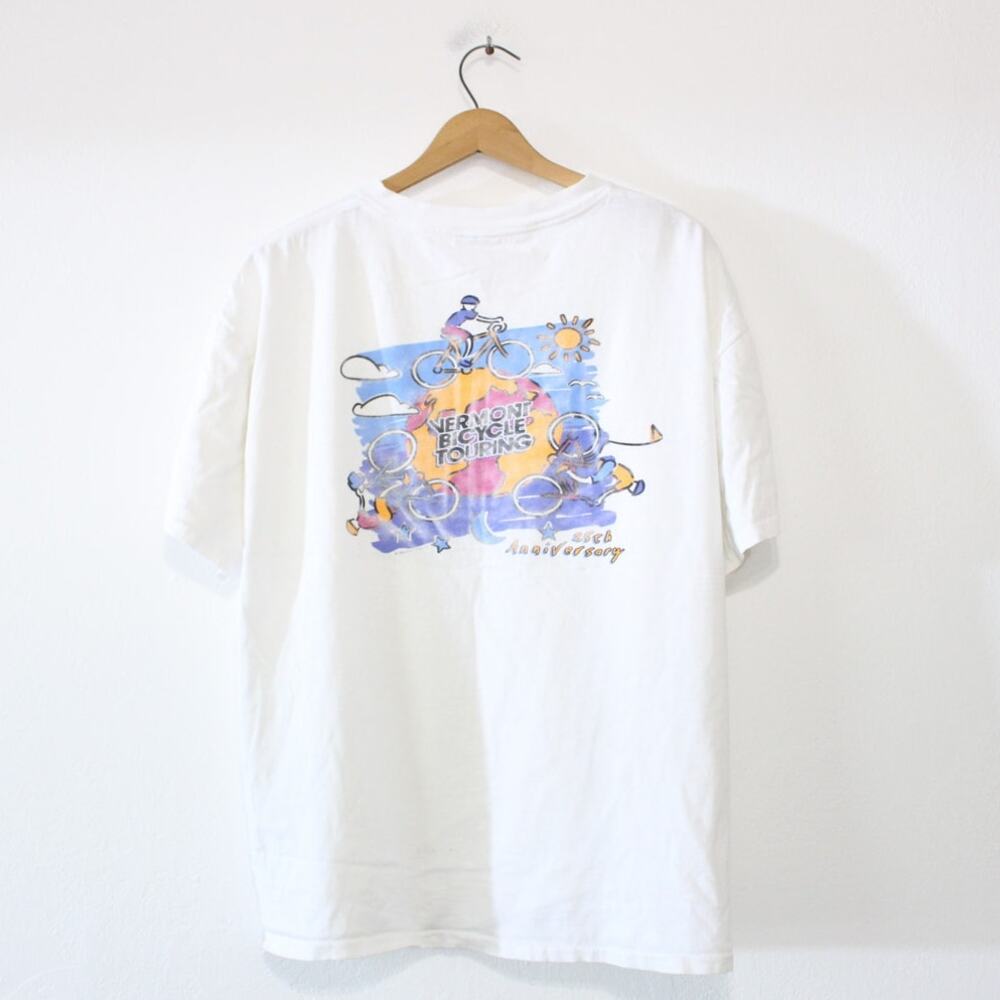 Vintage Vermont Bicycle Touring T Shirt XL